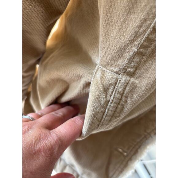 Abercrombie & Fitch Vintage Y2K Tan Velvet Sherpa Jacket Size M - Picture 8 of 11